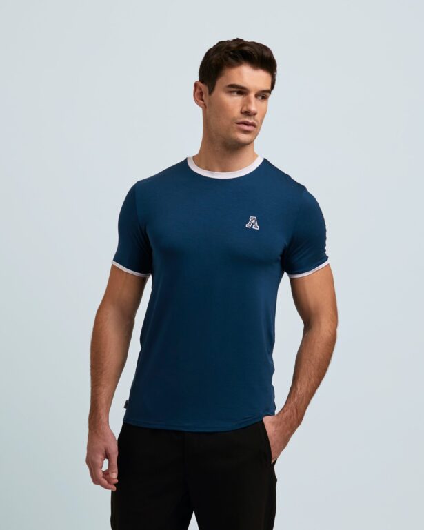 LAMDA INDIGO RINGER T-SHIRT £35